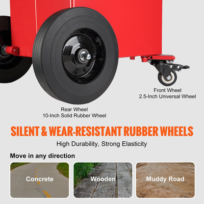 VEVOR 30 Gallon Fuel Caddy Φορητό δοχείο αποθήκευσης 23,5 L/min με αντλία 180 W