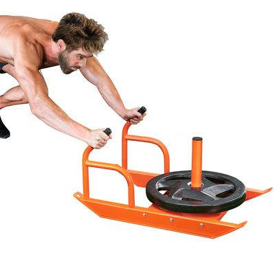 VEVOR Weight Training Pull Sled, Fitness Strength Speed ​​Training Sled with Handle, Steel Power Sled Εξοπλισμός προπόνησης για αθλητική άσκηση και βελτίωση ταχύτητας, κατάλληλο για πιάτο βάρους 1&quot;&amp;2&quot;, πορτοκαλί