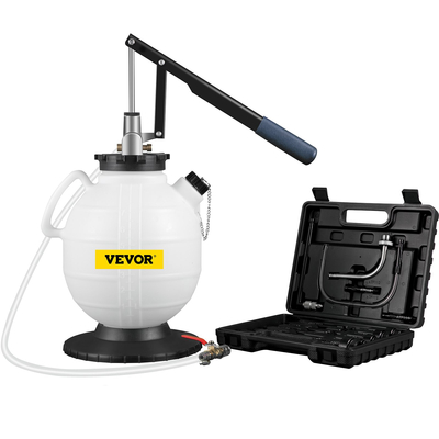 VEVOR Transmission Fluid Pump Manual ATF Refill System Dispenser, Oil and Liquid Extractors 7,5 Lit Large Capacity, Automatic Transmission Fluid Pump Pump Set with 15 Pieces ATF Filler Adapters