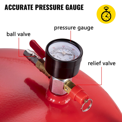 Δεξαμενή αποστράγγισης απορριμμάτων λαδιού VEVOR 20 γαλονιών φορητό στραγγιστικό λαδιού που λειτουργεί με αέρα Αλλαγή λαδιού, δοχείο αποστράγγισης λαδιού, αποστράγγιση μεταφοράς υγρού καυσίμου Ρυθμιζόμενο ύψος χοάνης, με τροχό για εύκολη αφαίρεση λαδιού