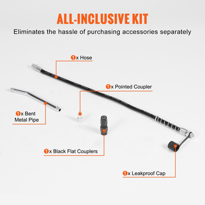 VEVOR Pistol Grip Grease Gun 6000PSI 140z Heavy Duty Grease Gun Flex Hose