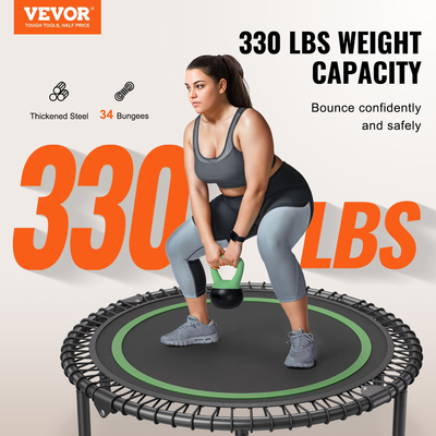 VEVOR 40&quot; Πτυσσόμενο Mini Fitness Trampoline Adults Indoor Exercise Rebounder