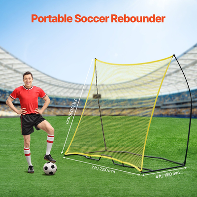 VEVOR 7x7FT Soccer Rebounder φορητό δίχτυ προπόνησης ποδοσφαίρου με φορητή τσάντα