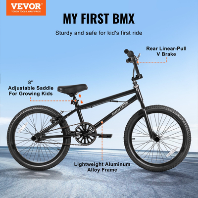 VEVOR 20 ιντσών BMX Bike Freestyle Bike Men Kid BMX Bicycle Πλαίσιο από κράμα αλουμινίου
