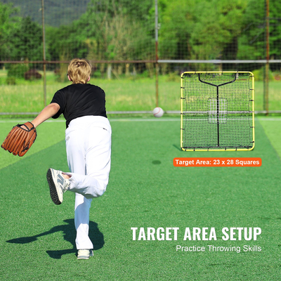 VEVOR Baseball And Softball Rebounder Net 4x4,5 Ft PitchBack Ρυθμιζόμενες γωνίες