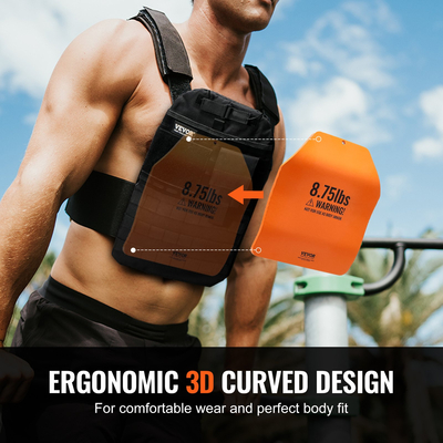 Πλάκες γιλέκου VEVOR Curved Weight for Strength Training Workout 2x8,75 LB Plates