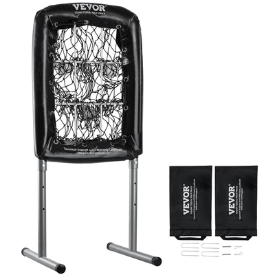VEVOR 9 Hole Baseball Net, 21&quot;x29&quot; Softball Baseball Training Equipment for Hitting Pitching Practice, Heavy Duty Height Adjustable Trainer Aid with Strike Zone &amp; 4 Ground Stakes, για νέους ενήλικες