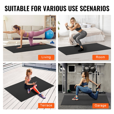 VEVOR Exercise Mat, αντιολισθητικό χαλάκι γιόγκα, γυμναστήριο, πιλάτο, γυμναστήριο (6x4 πόδια)