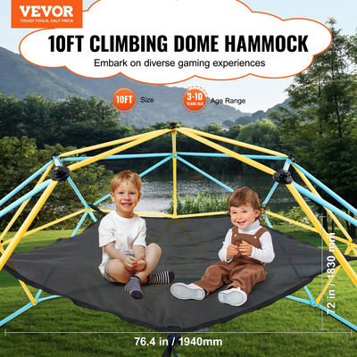 Αιώρα VEVOR Dome Climber, Αξεσουάρ για αναρρίχηση με θόλο, Αιώρα αναρρίχησης με θόλο Κατάλληλη για αναρρίχηση με θόλο 10 ποδιών, φέρουσα 350 λίβρες, αιώρα γυμναστικής Pentagon Jungle για εξωτερικούς χώρους (μόνο για αιώρα)