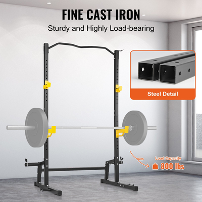 VEVOR Squat Stand Power Rack Ρυθμιζόμενο Βάρος Barbell Heavy Duty Βάρος Γυμναστήριο για το σπίτι