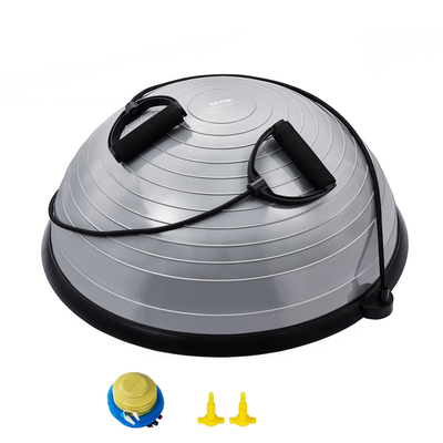 VEVOR 23&quot; Half Exercise Ball Trainer Yoga Balance Stability Band Resistance Ball