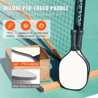 Σετ διχτυών VEVOR Pickleball, φορητό σύστημα Pickleball ρυθμιζόμενου μεγέθους 22 FT με τσάντα μεταφοράς και μπάλες και κουπιά, σταθερό μεταλλικό πλαίσιο ανθεκτικό στις καιρικές συνθήκες και ισχυρό δίχτυ PE, για υπαίθριο δρόμο πίσω αυλής
