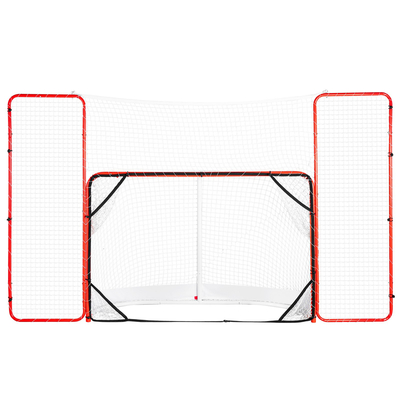 VEVOR γκολ χόκεϊ με Backstop και Targets Street Outdoor Steel Hockey Net 72