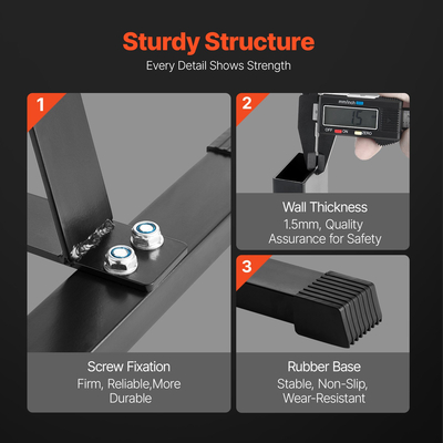 VEVOR Weight Plate Rack Βάρος Plate Tree Home Gym Barbell Storage Stand 1 ίντσας