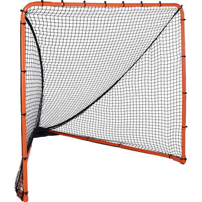 VEVOR Lacrosse Goal, δίχτυ λακρός 6&#039; x 6&#039;, αναδιπλούμενος φορητός εξοπλισμός εκπαίδευσης λακρός αυλής, δίχτυ προπόνησης από χαλύβδινο πλαίσιο, στόχος λακρός γρήγορης και εύκολης εγκατάστασης, ιδανικό για προπόνηση ενηλίκων νέων, πορτοκαλί