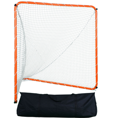 VEVOR Lacrosse Goal, 6&#039; x 6&#039; Lacrosse Net, Steel Frame Backyard Training Lacrosse Equipment, Portable Lacrosse Goal with Carry Bag, Γρήγορη και εύκολη εγκατάσταση, Τέλειο για προπόνηση ενηλίκων νέων, Πορτοκαλί