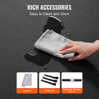 VEVOR Exercise Mat, αντιολισθητικό χαλάκι γιόγκα, γυμναστήριο, πιλάτο, γυμναστήριο (8x6 πόδια)