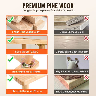 VEVOR Παιδικό Αισθητήριο Τραπέζι Sand Water Play με 1 ρολό χαρτιού και 3 κάδους αποθήκευσης