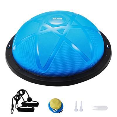 VEVOR 23&quot; Half Exercise Ball Trainer Yoga Balance Stability Band Resistance Ball