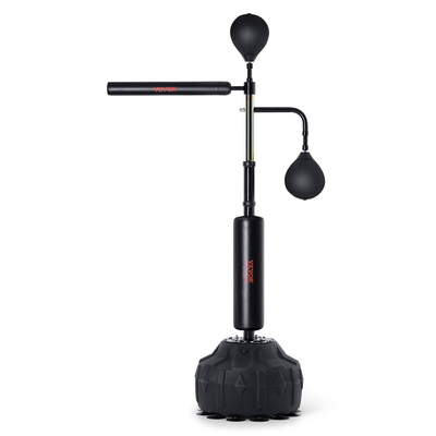 VEVOR Boxing Speed ​​Trainer, Punching Bag με βάση, Reflex Boxing Bag για εφήβους και ενήλικες, ρυθμιζόμενο ύψος, Free Standing Strike Bag Set με γάντια, Workout Speed ​​Bag για προπόνηση στο σπίτι, Μαύρο