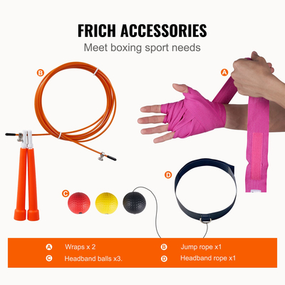 Τσάντα του μποξ VEVOR για ενήλικες, Σετ τσάντα μποξ PVC βαριά 4 ποδών, τσάντα μποξ με αλυσίδες και γάντια, κρεμαστή τσάντα μποξ για MMA Karate Judo, Muay Thai Kickboxing Boxing, Προπόνηση στο σπίτι στο γυμναστήριο, (χωρίς γεμάτη)