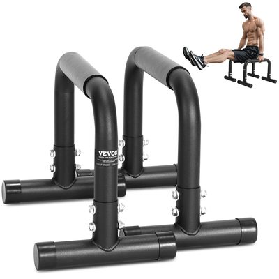 VEVOR Dip Bars, 500 lbs Weight Capacity, Heave Duty Dip Stand, Fitness Workout Dip Bar Station Stabilizer Parallette Push Up Stand, Παράλληλες ράβδοι για προπόνηση δύναμης στο σπίτι Γυμναστήριο γραφείου εξωτερικού χώρου