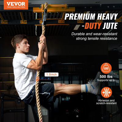 VEVOR 1.5&quot;x15FT Gym Climbing Rope Fitness Strength Training Rope Άσκηση στο σπίτι