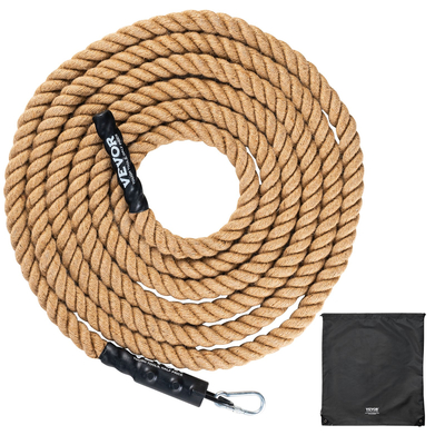 VEVOR 1,5&quot;x20FT Γυμναστήριο αναρρίχησης με σχοινί Γυμναστική άσκηση Ενδυνάμωσης με σχοινί για το σπίτι