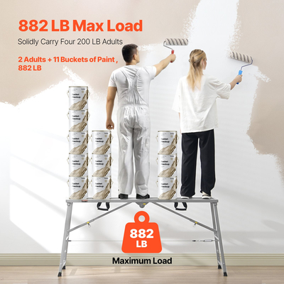 Πλατφόρμα εργασίας VEVOR Ρυθμιζόμενο ύψος Φορητή Πλατφόρμα Σκαλωσιάς Φορτίο 800 lb