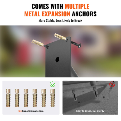 Κιγκλιδώματα VEVOR για σκαλοπάτια εξωτερικού χώρου 18.9&quot; Κάγκελα ασφαλείας τοίχου για 1-2 σκαλοπάτια