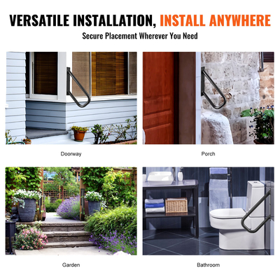 Κιγκλιδώματα VEVOR για σκαλοπάτια εξωτερικού χώρου 18.9&quot; Κάγκελα ασφαλείας τοίχου για 1-2 σκαλοπάτια