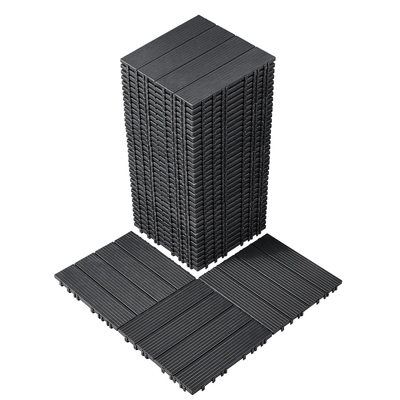 VEVOR Interlocking Deck Tiles 36 Pack 12&quot;x12&quot; Plastic for Orch Dark Grey