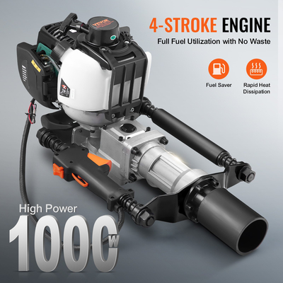 VEVOR 37,77cc αερίου T Post Driver 4-stroke Fence Piling Pounder με 2 κεφαλή