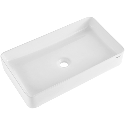 VEVOR Μοντέρνος Κεραμικός Νεροχύτης Μπάνιου 24&quot;x13,8&quot; Πάγκος Νεροχύτης Μπάνιου Λευκός