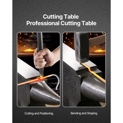 VEVOR Single Horn Anvil 110lbs Cast Steel Anvil Round Horn Anvil για σιδηρουργούς