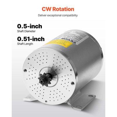 VEVOR 3000W Ηλεκτρικός κινητήρας DC χωρίς ψήκτρες 72V 4900rpm για E-Bike Dirt Bike