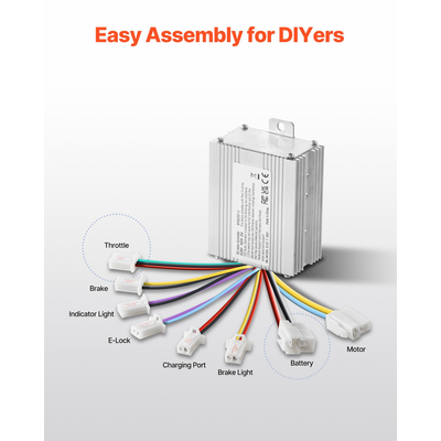 VEVOR 450W Electric Brushed DC Motor Kit 36V 3000rpm με αναβαθμισμένο χειριστήριο