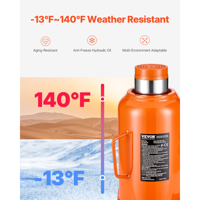 Εγχειρίδιο VEVOR Hydraulic Bottle Jack 50 Ton High Lift Automotive Car Repair Shop