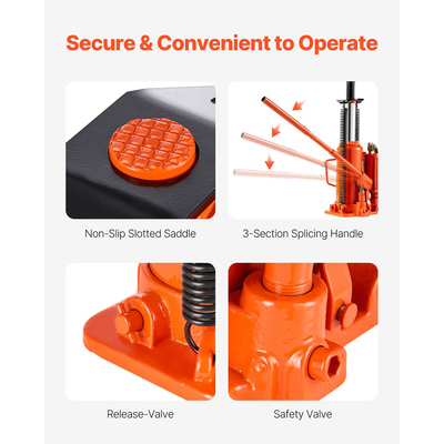 VEVOR Air Hydraulic Bottle Jack 12 Ton Manual Hand Pump Επισκευή Αυτοκινήτων