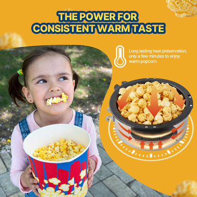 Μηχάνημα Popcorn Popper VEVOR Επιτραπέζιο Popcorn Maker 480W 4 Oz Μαύρο