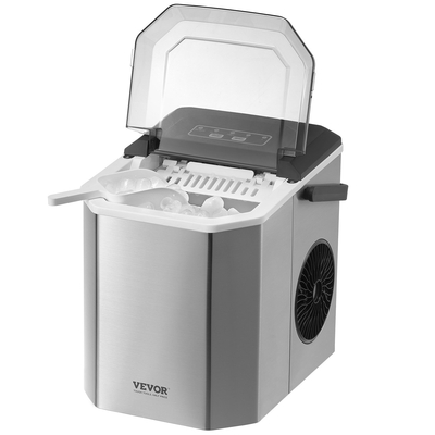 VEVOR φορητός πάγκος παγομηχανής 26Lbs/24H Αυτοκαθαριζόμενος με Καλάθι Scoop