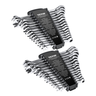 Σετ κλειδιών VEVOR Combination 30 PCS SAE 1/4&quot; έως 1&quot;, Metric 8-24mm Organizer Rack