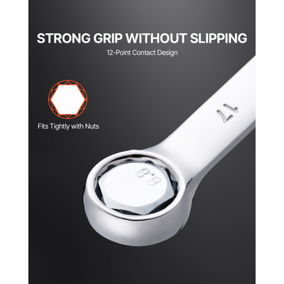 VEVOR Σετ Συνδυασμένα Γαλλικά 25 τεμαχίων Metric 6 mm έως 32 mm με Roll-up Pouch