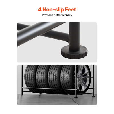 Βάση αποθήκευσης ελαστικών VEVOR Βάση στήριξης ελαστικών 2 ραφιών που χωράει έως και 8 τυπικά ελαστικά