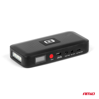 ΕΚΚΙΝΗΤΗΣ ΜΠΑΤΑΡΙΑΣ - STARTER POWERBANK 12V 4000mAh 800A  ΜΕ ΟΘΟΝΗ LCD & ΑΣΥΡΜΑΤΗ ΦΟΡΤΙΣΗ ΑΜΙΟ - 1 τεμ.