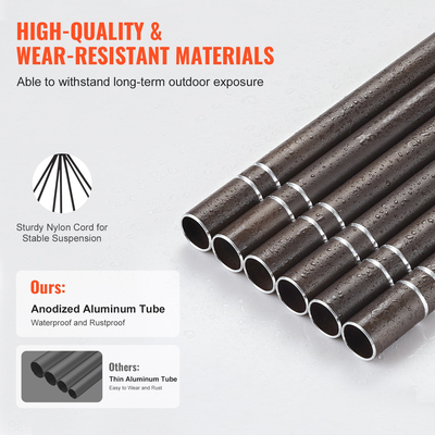 VEVOR Ανεμοδηγοί για Εξωτερικά 1067 mm Αλουμινένιο Μνημείο Βαθύς Τόνος Ανεμοδηγοί