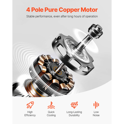 Περιλαμβάνεται λάδι αντλίας κενού VEVOR 4 CFM HVAC με περιστροφικό πτερύγιο