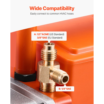 Περιλαμβάνεται λάδι αντλίας κενού VEVOR 4 CFM HVAC με περιστροφικό πτερύγιο