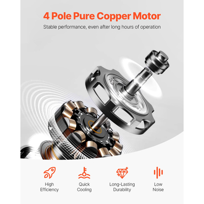 Περιλαμβάνεται λάδι αντλίας κενού VEVOR 9 CFM HVAC 2 σταδίων περιστροφικού πτερυγίου κενού