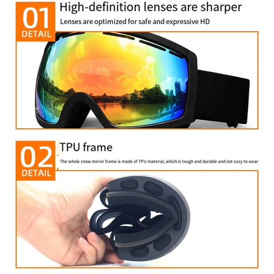 Μάσκα Σκι - HX001 - 920662 - Black/Silver Mirror